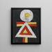 geometrische Figur - Marsden Hartley — gerahmtes Bild an der Wand