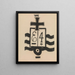 Symbole der Militärs 3 - Marsden Hartley — gerahmtes Bild an der Wand