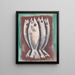 Geister des Meeres - Marsden Hartley — gerahmtes Bild an der Wand