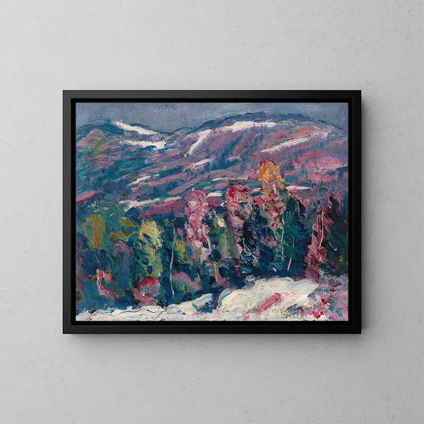 Chanson d'hiver - Marsden Hartley — gerahmtes Bild an der Wand