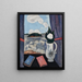 Fenster über dem Meer im Sommer - Marsden Hartley — gerahmtes Bild an der Wand