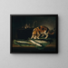 Katzen und Fische - Martin Ferdinand Quadal — gerahmtes Bild an der Wand