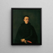 Portrait des Kanonikus Wdl - Martin Johann Schmidt — gerahmtes Bild an der Wand