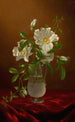 Rosen Cherokee in einer Glasvase - Martin Johnson Heade — Ansicht des Kunstwerks