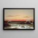 Meereslandschaft bei Sonnenuntergang - Martin Johnson Heade — gerahmtes Bild an der Wand