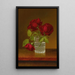 Natur stillleben mit Rosen - Martin Johnson Heade — gerahmtes Bild an der Wand