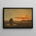 Sonnenuntergang über den Wiesen von Newburyport - Martin Johnson Heade — gerahmtes Bild an der Wand