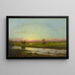 Sonnenuntergang über den Wiesen von Newburyport - Martin Johnson Heade — gerahmtes Bild an der Wand