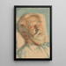 Breitner auf seinem Sterbebett - Martin Monnickendam — gerahmtes Bild an der Wand