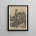 Ansicht von Saint-Gervais in Paris - Martin Monnickendam — gerahmtes Bild an der Wand