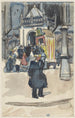 Guignol auf dem Dam vor der Nieuwe Kerk - Martin Monnickendam — Ansicht des Kunstwerks