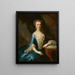 Madame N. Ruard trägt die Cappellari - Martin van Meytens — gerahmtes Bild an der Wand