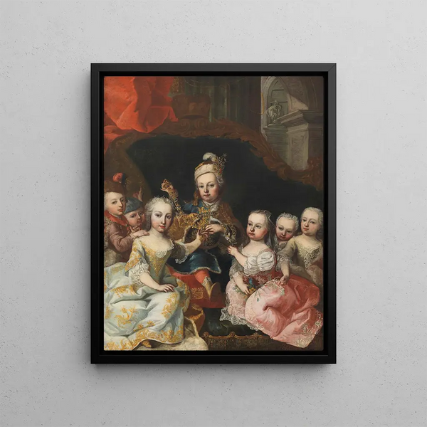 Martin van Meytens - Joseph II als Kronprinz mit sechs Geschwistern.webp