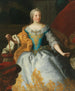 Porträt der Kaiserin Maria Theresia, Königin von Ungarn und Böhmen, mit der böhmischen Krone und der archiducalen Krone - Martin van Meytens — Ansicht des Kunstwerks