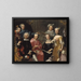 Ulrika Lovisa Tessin, Carl Gustaf Tessin, Erik Sparre, Johan Gabriel Sack, Nils Bielke, Eva Bielke und Hedvig Elisabet Sack - Martin van Meytens — gerahmtes Bild an der Wand