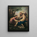 Susanna und die zwei Greise - Martino Altomonte — gerahmtes Bild an der Wand