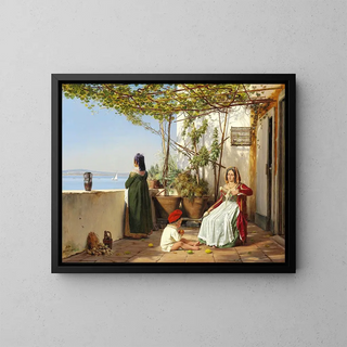 Martinus Rrbye - Loggia fra Procida med figurer.webp