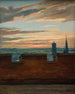 Ansicht von Kopenhagen bei Sonnenuntergang - Martinus Rørbye — Ansicht des Kunstwerks