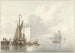 Ansicht eines Flusses mit angelegten Booten - Martinus Schouman — Ansicht des Kunstwerks