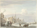 Ansicht der Stadt im Winter - Martinus Schouman — Ansicht des Kunstwerks