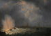 der Explosion der Kanonenkugel Nr. 2 unter dem Kommando von Jan van Speijk vor Antwerpen, 5. Februar 1831 - Martinus Schouman — Ansicht des Kunstwerks
