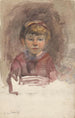 Portrait eines Kindes von vorne - Martinus van Andringa — Ansicht des Kunstwerks