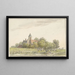 Garten der Pfauen am Amstel - Martinus van der Jagt — gerahmtes Bild an der Wand