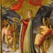 Martyre der Heiligen Katharina - Arcangelo di Cola da Camerino — in einem Innenraum präsentiert