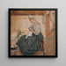 Mary Gallen beim Nähen in einem karelischen Haus - Akseli Gallen-Kallela — Wandpräsentation des Kunstwerks