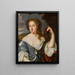 Portrait einer Dame - Mary Beale — gerahmtes Bild an der Wand
