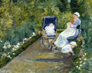 Kinder in einem Garten - Mary Cassatt — Ansicht des Kunstwerks