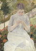 Mädchen im Garten - Mary Cassatt — Ansicht des Kunstwerks
