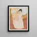 Caresse maternelle - Mary Cassatt — gerahmtes Bild an der Wand