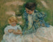 Mutter spielt mit einem Kind - Mary Cassatt — Ansicht des Kunstwerks