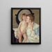 Mutter und Kind Der ovale Spiegel - Mary Cassatt — gerahmtes Bild an der Wand