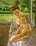 Mutter und Kind in der Veranda - Mary Cassatt — Ansicht des Kunstwerks