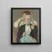 Portrait von Mme Cyrus J. Lawrence mit ihrem Enkel R. Lawrence Oakley - Mary Cassatt — gerahmtes Bild an der Wand
