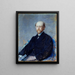 Portrait eines Mannes - Mary Cassatt — gerahmtes Bild an der Wand