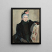 Portrait einer älteren Dame - Mary Cassatt — gerahmtes Bild an der Wand