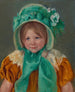 Sara mit einer grünen Mütze - Mary Cassatt — Ansicht des Kunstwerks