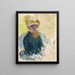 Selbstporträt - Mary Cassatt — gerahmtes Bild an der Wand
