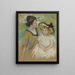Simone sitzend auf dem Gras neben ihrer Mutter - Mary Cassatt — gerahmtes Bild an der Wand