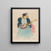La leçon de banjo - Mary Cassatt — gerahmtes Bild an der Wand