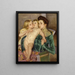 La Caresse - Mary Cassatt — gerahmtes Bild an der Wand