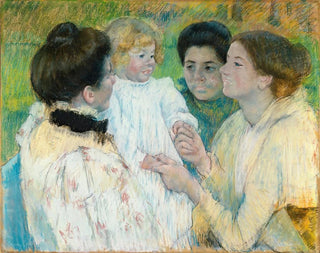 Frauen, die ein Kind bewundern - Mary Cassatt — Ansicht des Kunstwerks