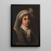 Portrait einer Mädchen - Mary Henry — gerahmtes Bild an der Wand