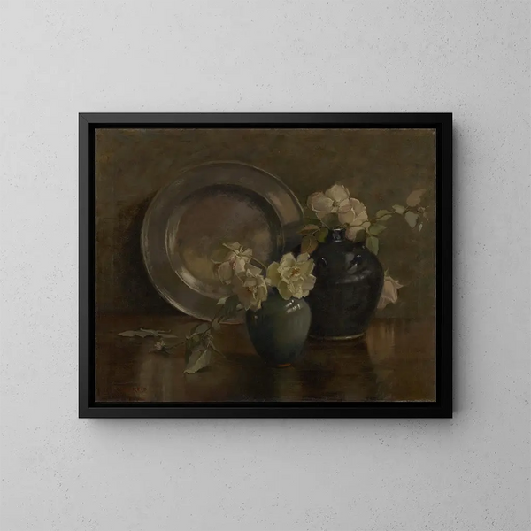 Eine Studie in Grau - Mary Hiester Reid — gerahmtes Bild an der Wand