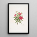 Rosa centifolia - Mary Lawrance — gerahmtes Bild an der Wand