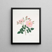 Rose de Damas5 - Mary Lawrance — gerahmtes Bild an der Wand