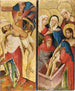 der Kreuzabnahme und Beisetzung Christi - Meister des Mittelrheins — Ansicht des Kunstwerks